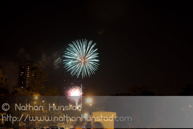 Minneapolis fireworks on 4 July 2010